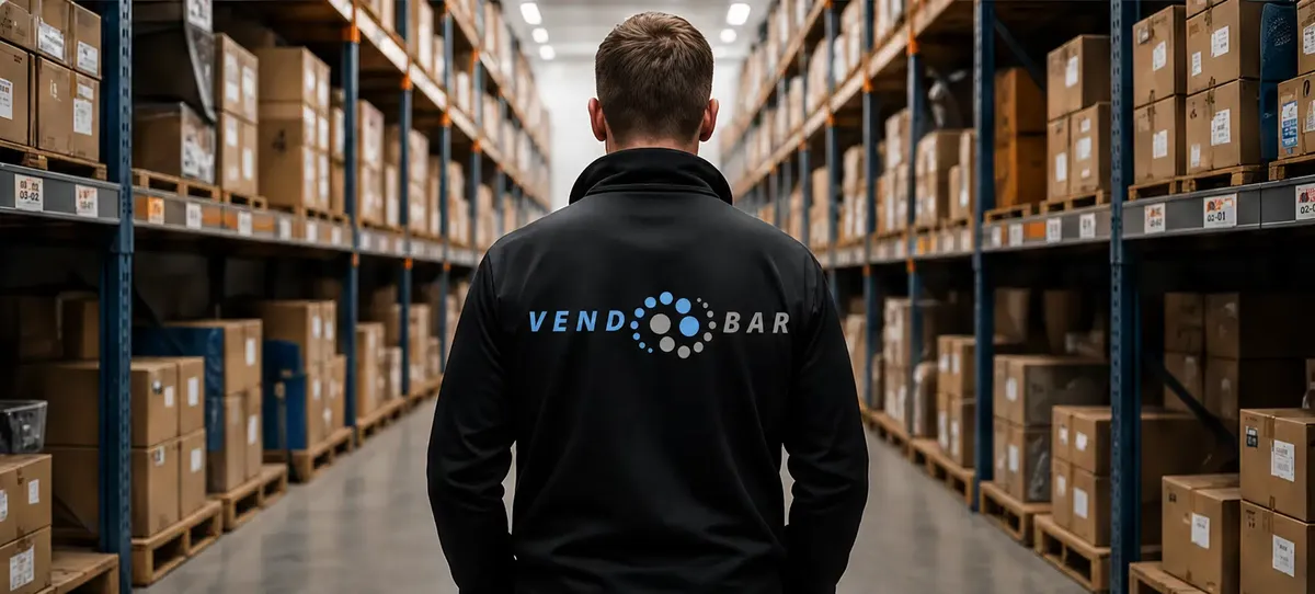 Vendbar Lager mit Warenautomaten und Technik